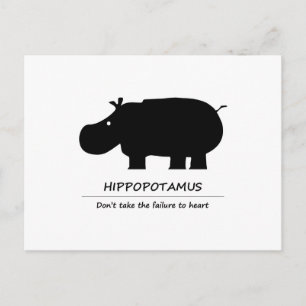 Flusspferd (カバ) postkarte