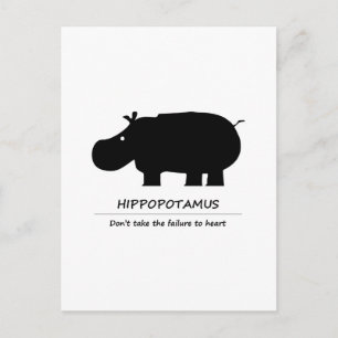 Flusspferd (カバ) postkarte