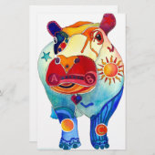 Flusspferd Briefpapier (Vorne/Hinten)