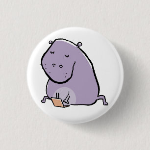 Flusspferd Button