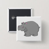 Flusspferd Button (Vorne & Hinten)