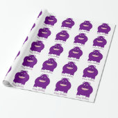 Flusspferd-Design Geburtstag Geschenkpapier (Ungerollt)
