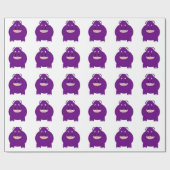 Flusspferd-Design Geschenkpapier (Flach)