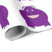 Flusspferd-Design Geschenkpapier (Rolleneckpunkt)
