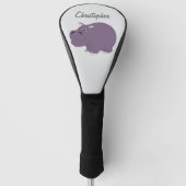 Flusspferd-Design Golf Headcover (Vorderseite)