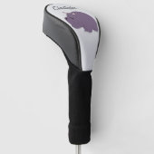 Flusspferd-Design Golf Headcover (angewinkelt)