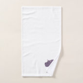 Flusspferd-Design Monogrammiert Badhandtuch Set (Handtuch)