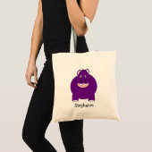 Flusspferd Design Personalisiert Tragetasche (Vorderseite (Produkt))