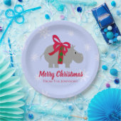 Flusspferd-Feiertags-Weihnachtsfeier-Papier Pappteller (Party)