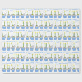 Flusspferd-Geburtstag zu Ihnen! Glückliche Geschenkpapier (Flach)