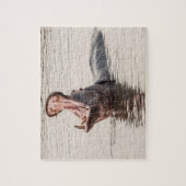 Flusspferd-Gegähne-Puzzle Puzzle (Vertikal)