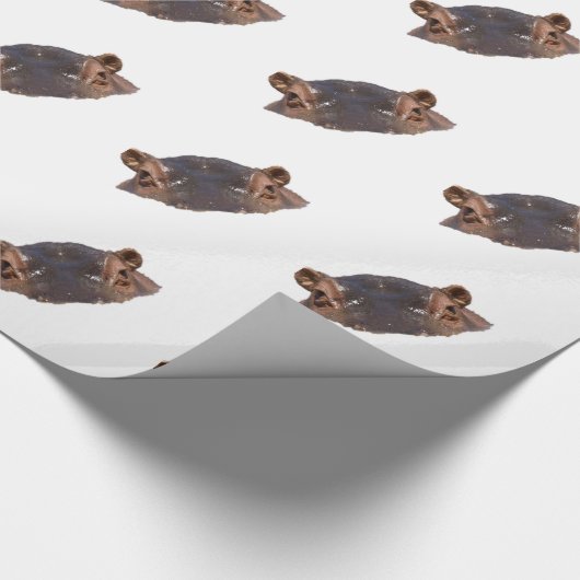 Flusspferd Geschenkpapier (Ecke)