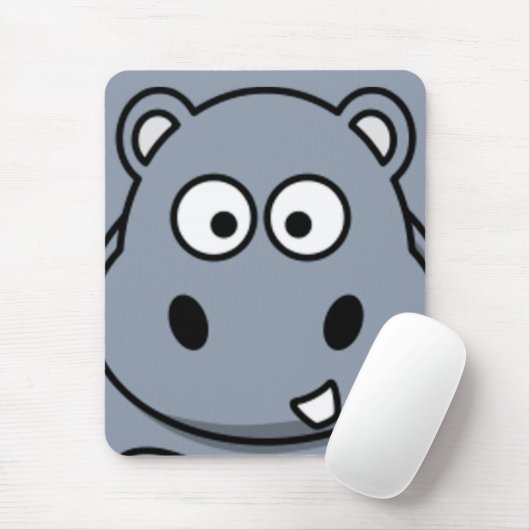 Flusspferd-Gesicht Mousepad (Mit Mouse)