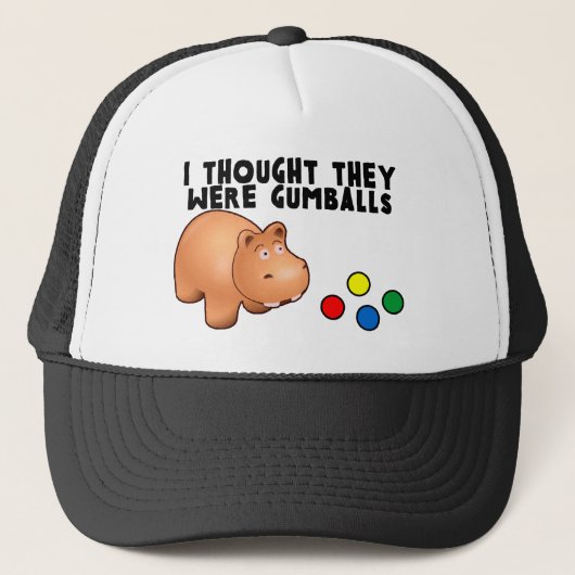 Flusspferd Gumballs Truckerkappe (Vorderseite)