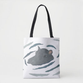 Flusspferd, Hippopotamus, wild lebende Tiere, Tasche