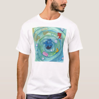 Flusspferd in der Badewanne T-Shirt