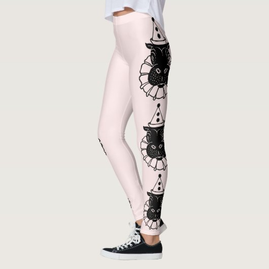 Flusspferd in einem Partyhut Leggings (Links)