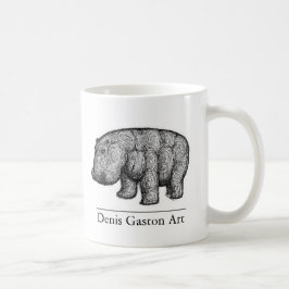 Flusspferd-Kaffee-Tasse von Kunst Denis Gaston Kaffeetasse