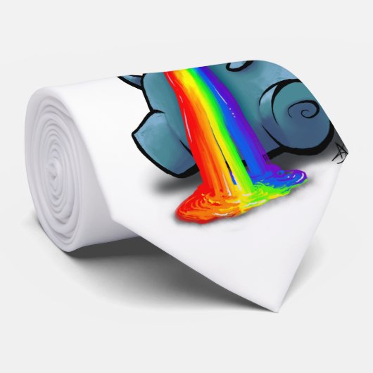 Flusspferd-Liebe Krawatte (Gerollt)