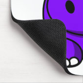 Flusspferd lila mousepad (Ecke)