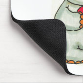 Flusspferd mit Herzen Mousepad (Ecke)