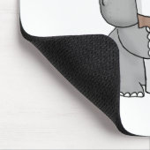 Flusspferd mit Kaffee Mousepad (Ecke)