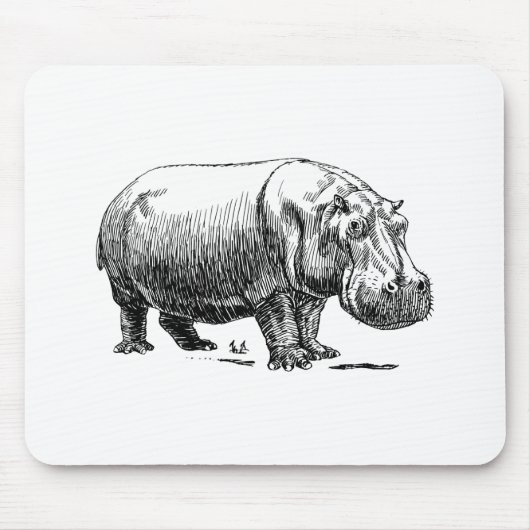 Flusspferd Mousepad (Vorne)
