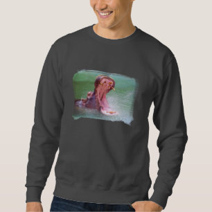 Flusspferd-Mund-offenes Sweatshirt