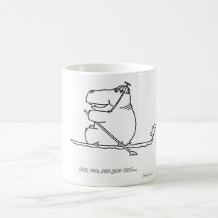 Flusspferd-Reihen-Boots-Tasse Kaffeetasse
