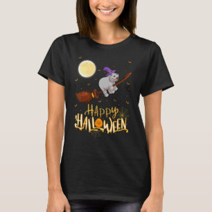 Flusspferd Reitt Hexe Schrotflinte Flusspferd Hall T-Shirt