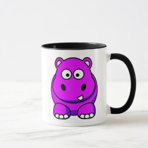 Flusspferd-Rosa Tasse