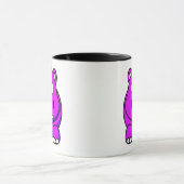 Flusspferd-Rosa Tasse (Zentrum)