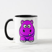 Flusspferd-Rosa Tasse (Links)