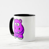 Flusspferd-Rosa Tasse (Vorderseite Links)