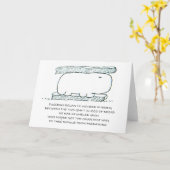 Flusspferd-Sandwich-humorvolle Gruß-Karte Karte (Gelbe Blume)