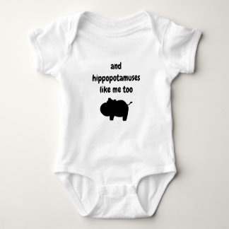 Flusspferd-Säuglings-Bodysuit Baby Strampler