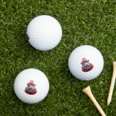 Flusspferd Schal und Mütze Golfball (Insitu Gras)