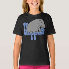 Flusspferd schwer - Blau T-Shirt