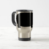 Flusspferd-Silhouette Reisebecher (Vorderseite Links)