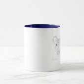 Flusspferd-Skizze-Tasse Tasse (Zentrum)