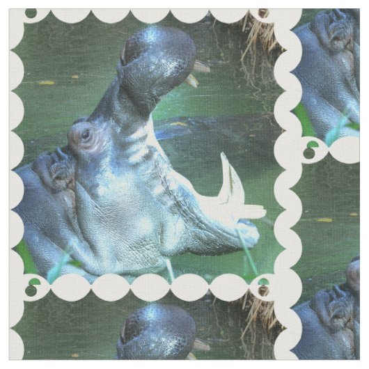 Flusspferd Stoff (Nahaufnahme)