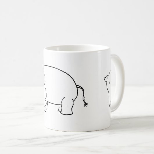 Flusspferd-Tasse Kaffeetasse (VorderseiteRechts)