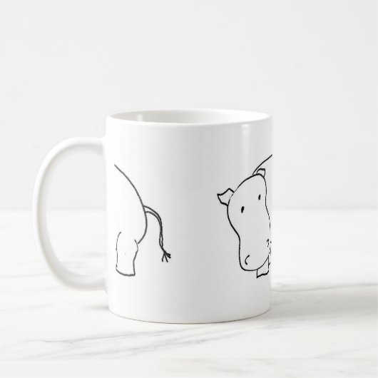 Flusspferd-Tasse Kaffeetasse (Links)