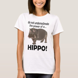 Flusspferd Tier Lustiges Nilpferd T-Shirt