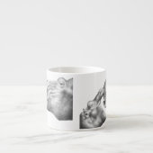 Flusspferd u. Kalb Espressotasse (Vorderseite)