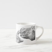 Flusspferd u. Kalb Espressotasse (Rechts)