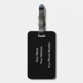 Flusspferd-u. Kalb-Gepäckanhänger Gepäckanhänger (Rückseite vertikal)