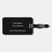 Flusspferd-u. Kalb-Gepäckanhänger Gepäckanhänger (Rückseite horizontal)