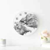 Flusspferd-u. Kalb-Wanduhr Große Wanduhr (Zuhause)