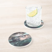 Flusspferd-Untersetzer Sandstein Untersetzer (Seite)